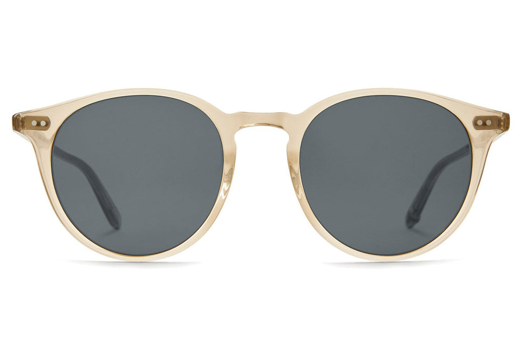 Garrett Leight - Clune Sunglasses Blonde with Semi-Flat Pure Blue Smoke Lenses