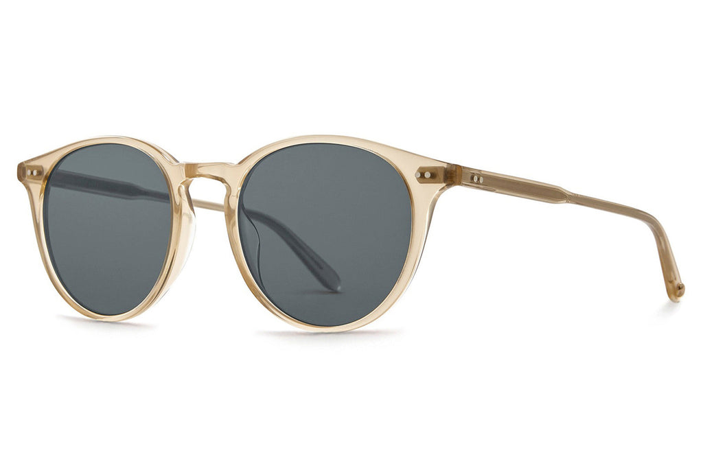 Garrett Leight - Clune Sunglasses Blonde with Semi-Flat Pure Blue Smoke Lenses