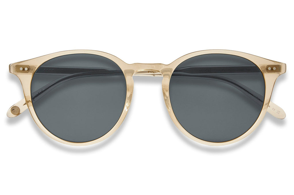 Garrett Leight - Clune Sunglasses Blonde with Semi-Flat Pure Blue Smoke Lenses