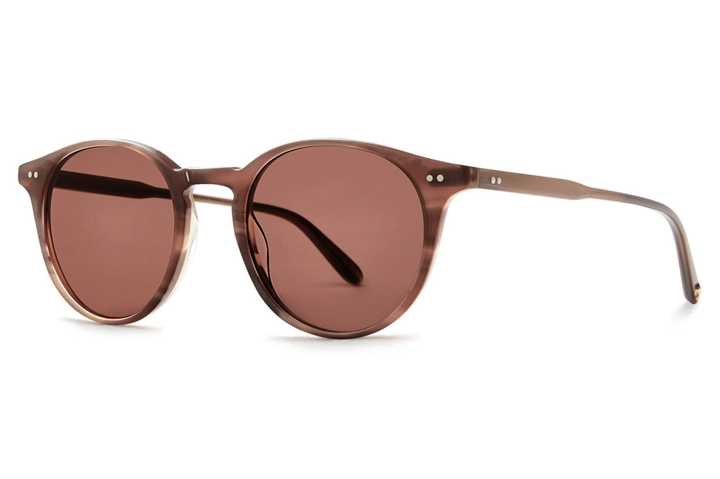 Garrett Leight - Clune Sunglasses Sequoia Tortoise with Semi-Flat Pure Rosewood Lenses