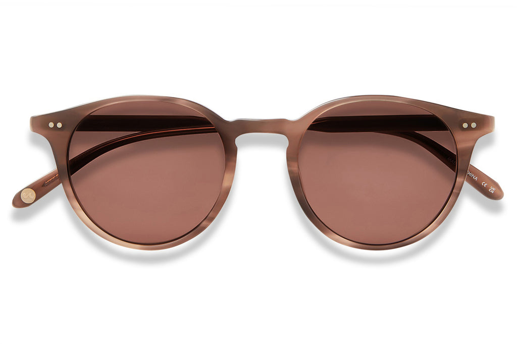 Garrett Leight - Clune Sunglasses Sequoia Tortoise with Semi-Flat Pure Rosewood Lenses