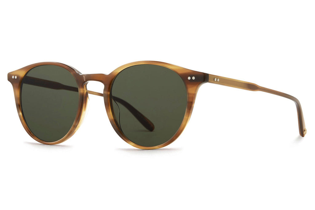 Garrett Leight - Clune Sunglasses True Demi with Semi-Flat Pure G15 Lenses