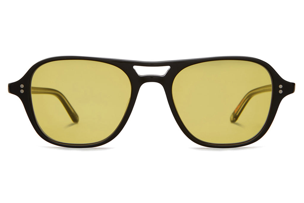 Garrett Leight - Doc Sunglasses Bio Black with Semi-Flat Desert Lenses