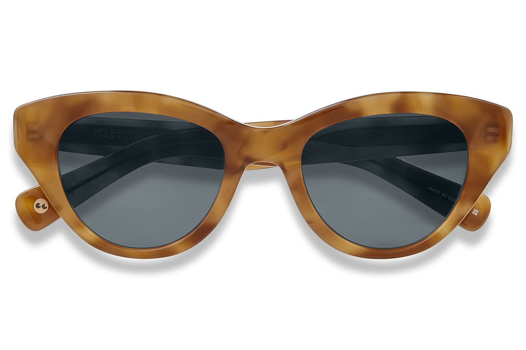 Garrett Leight - Dottie Sunglasses Ember Tortoise with Semi-Flat Blue Smoke Lenses