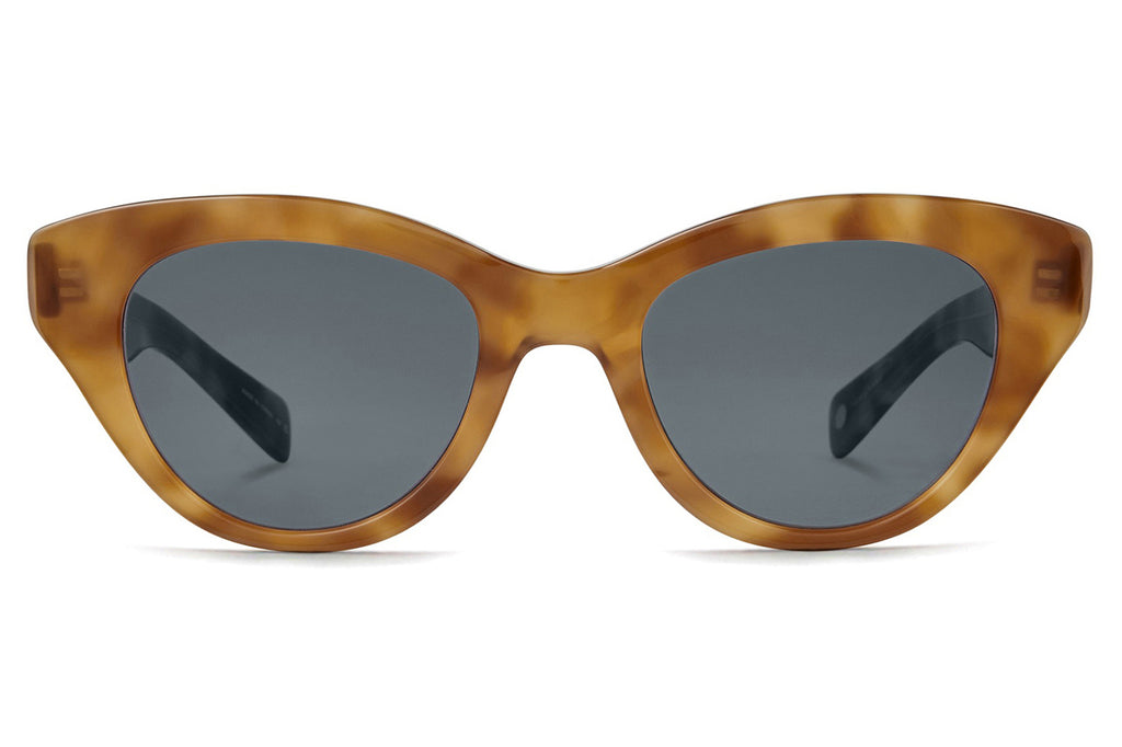 Garrett Leight - Dottie Sunglasses Ember Tortoise with Semi-Flat Blue Smoke Lenses