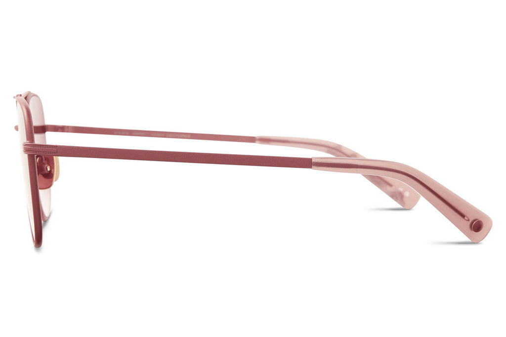 Garrett Leight - El Capitan Sunglasses Cotton Candy-Desert Rose with Semi-Flat Raspberry Gradient