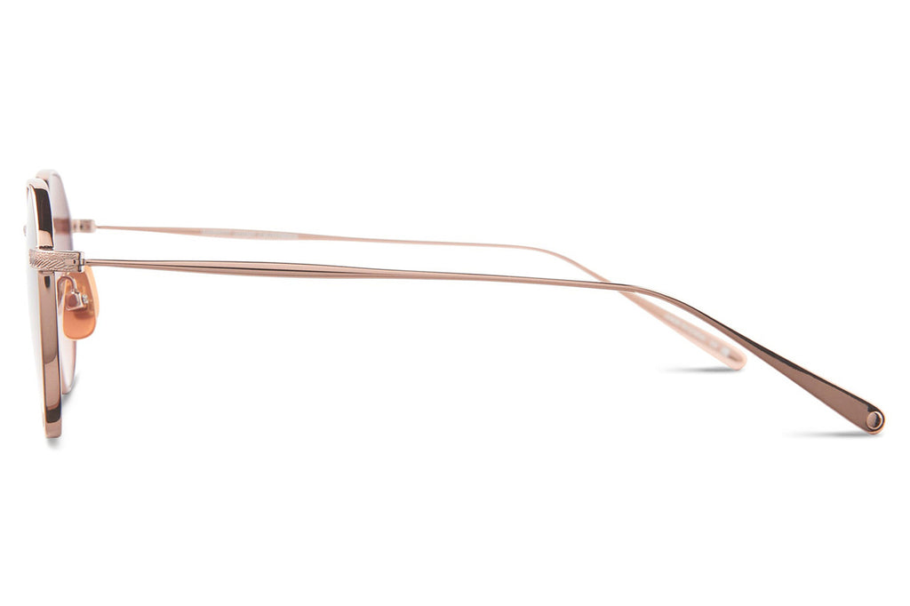 Garrett Leight - Eureka M Sunglasses Rose Gold with Pure Mojave Gradient Lenses