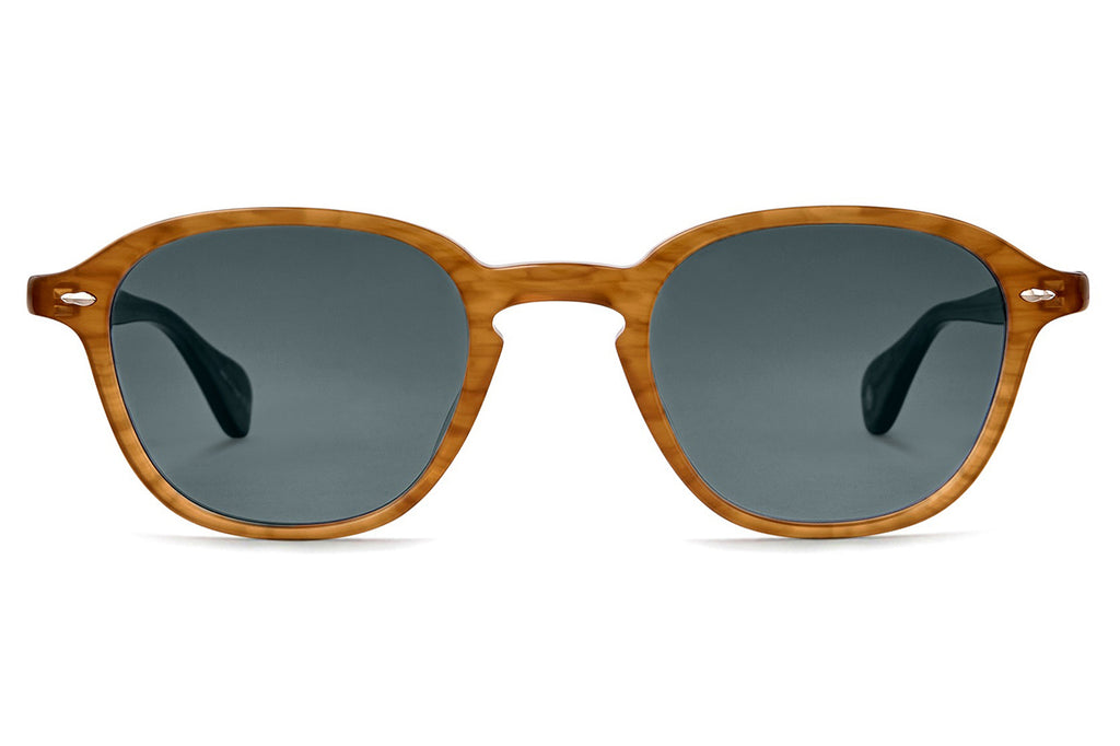 Garrett Leight - Gilbert Sunglasses Butterscotch with Pure Blue Lenses