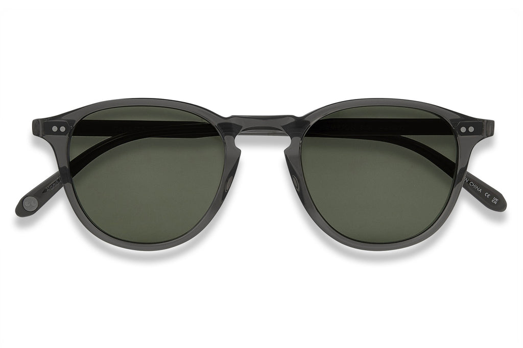 Garrett Leight - Hampton Sunglasses Black Glass with Semi-Flat Pure G15 Lenses