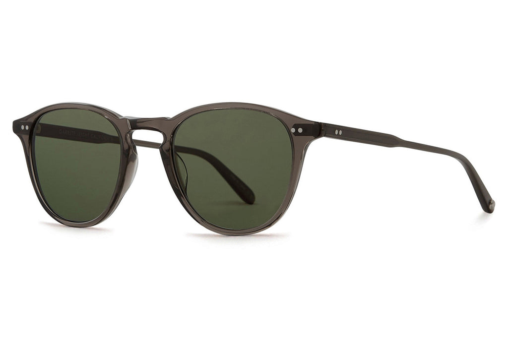 Garrett Leight - Hampton Sunglasses Black Glass with Semi-Flat Pure G15 Polar Lenses