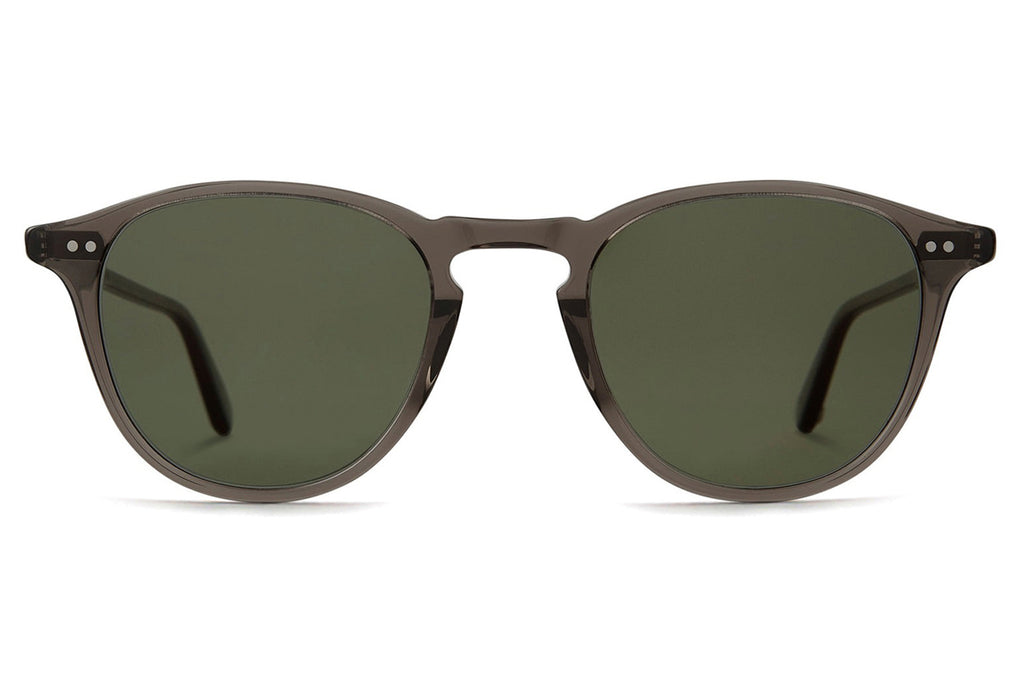 Garrett Leight - Hampton Sunglasses Black Glass with Semi-Flat Pure G15 Polar Lenses