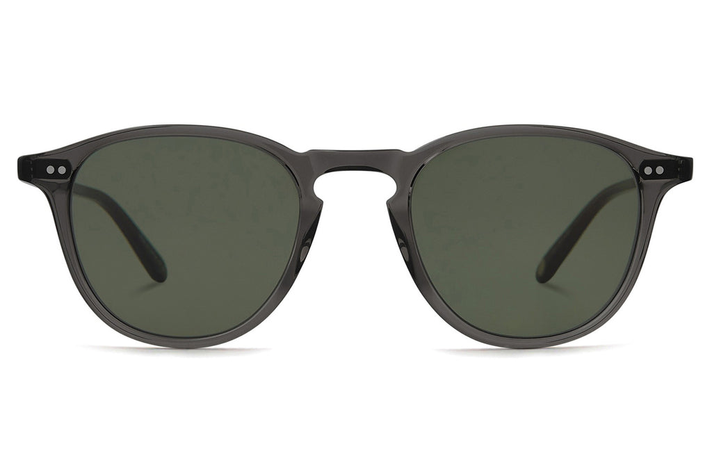 Garrett Leight - Hampton Sunglasses Black Glass with Semi-Flat Pure G15 Lenses