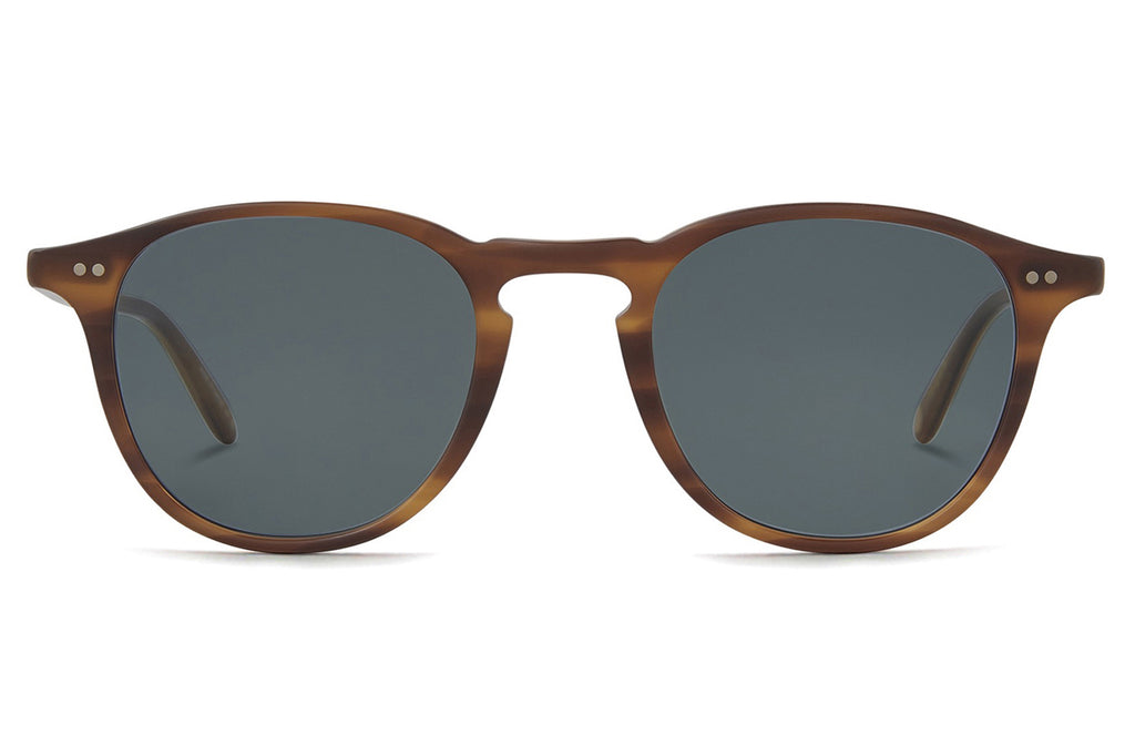 Garrett Leight - Hampton Sunglasses Matte Saddle Tortoise with Semi-Flat Blue Smoke Lenses