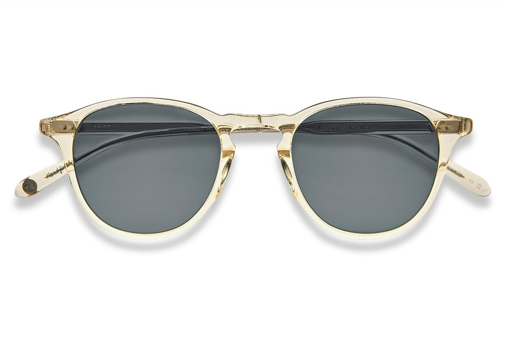 Garrett Leight - Hampton Sunglasses Pure Glass with Semi-Flat Pure Blue Smoke Polar Lenses