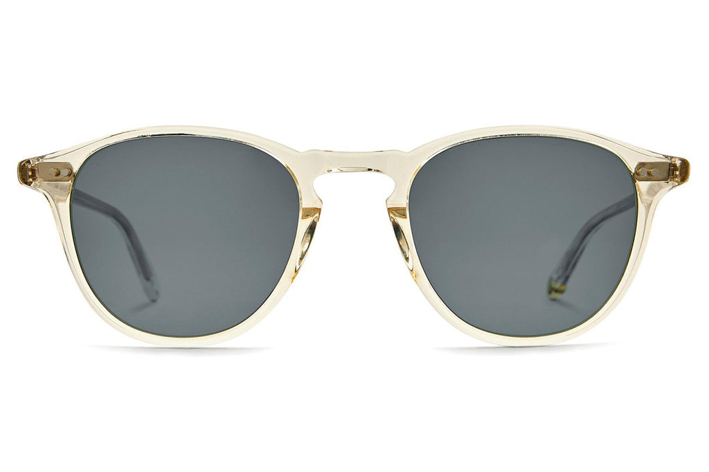 Garrett Leight - Hampton Sunglasses Pure Glass with Semi-Flat Pure Blue Smoke Polar Lenses