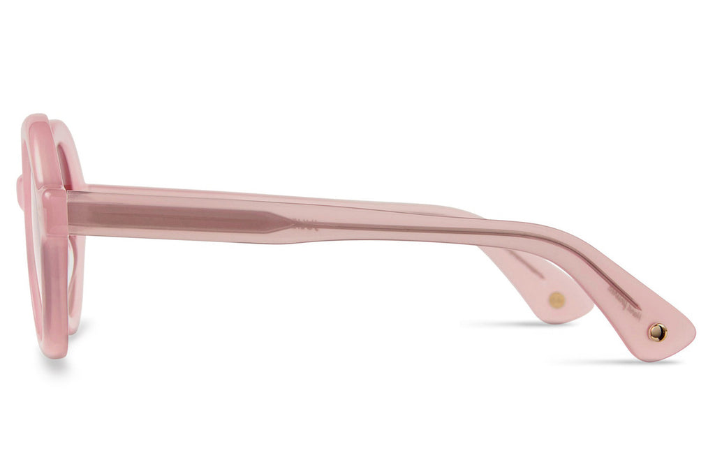 Garrett Leight - Julien Sunglasses Bubblegum with Semi-Flat Plum Gradient Lenses