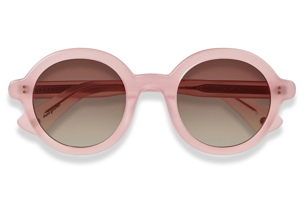 Garrett Leight - Julien Sunglasses Bubblegum with Semi-Flat Plum Gradient Lenses