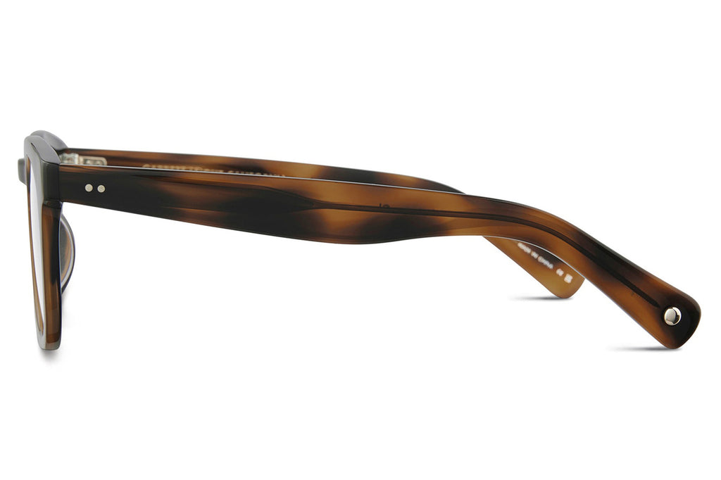 Garrett Leight - Kinney II Sunglasses Spotted Brown Shell with Semi-Flat Pure Green Polar Lenses