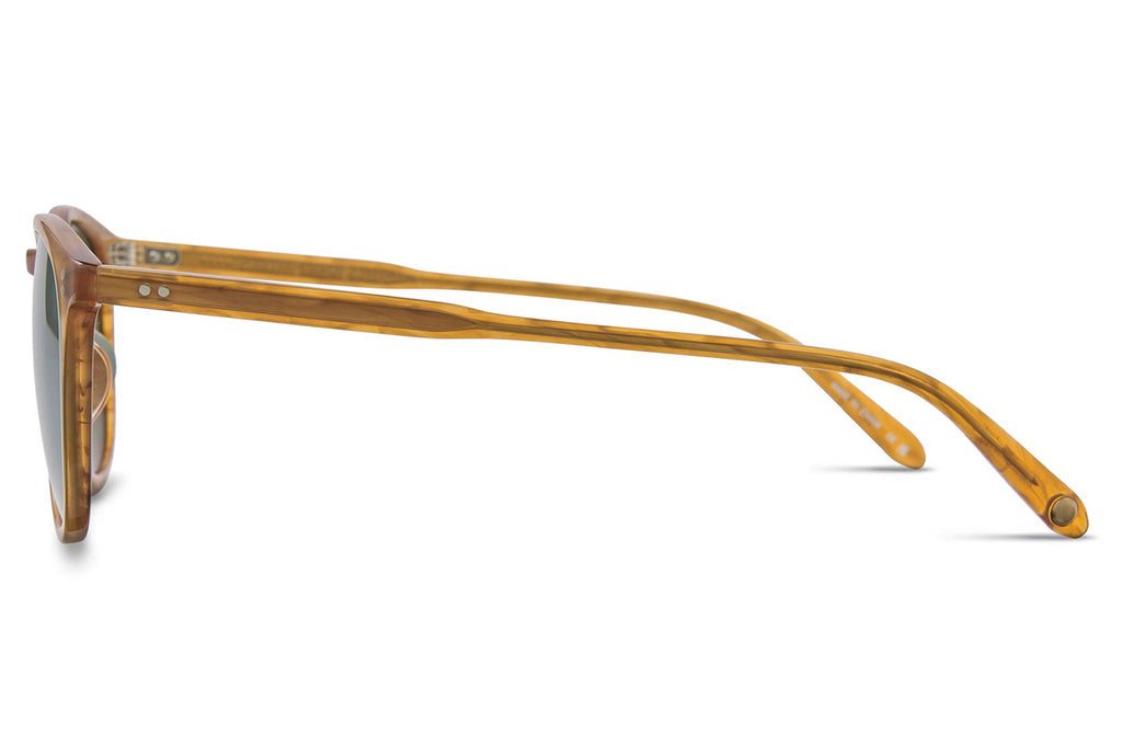 Garrett Leight - Kinney Sunglasses Butterscotch with Pure Green Glass Lenses