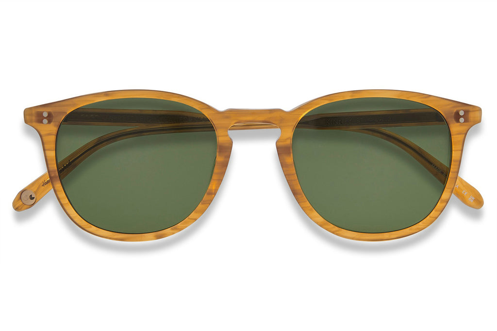 Garrett Leight - Kinney Sunglasses Butterscotch with Pure Green Glass Lenses