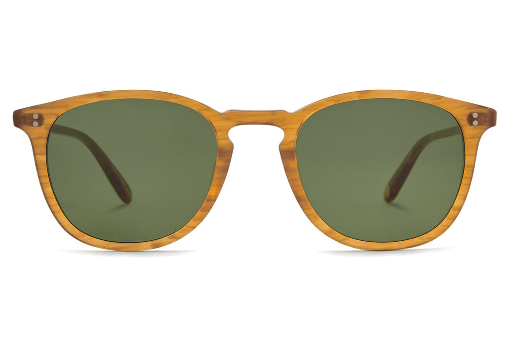 Garrett Leight - Kinney Sunglasses Butterscotch with Pure Green Glass Lenses