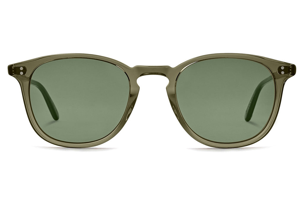 Garrett Leight - Kinney Sunglasses Bio Deep Olive with Bio Terra Lenses