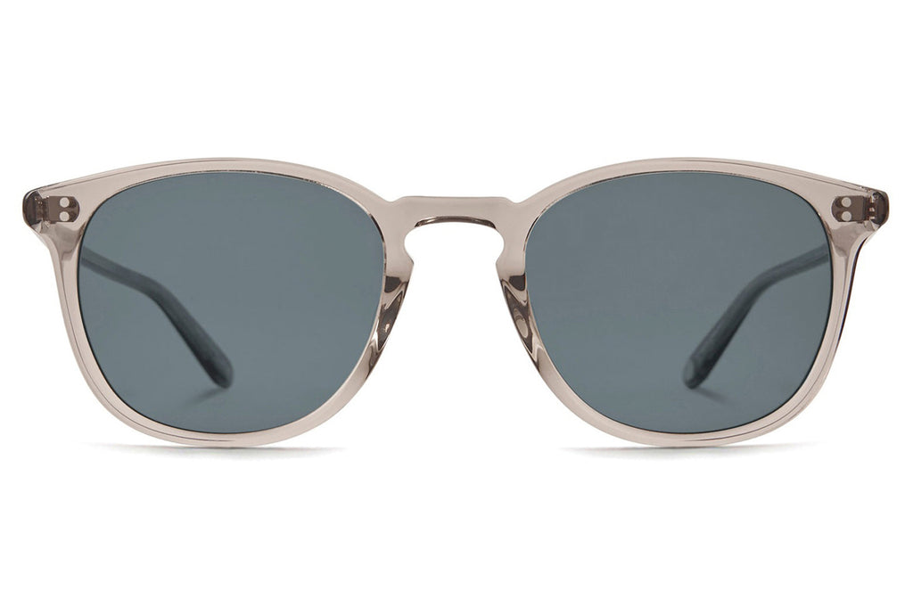 Garrett Leight - Kinney Sunglasses Clay Crystal with Semi-Flat Pure Indigo Polar Lenses