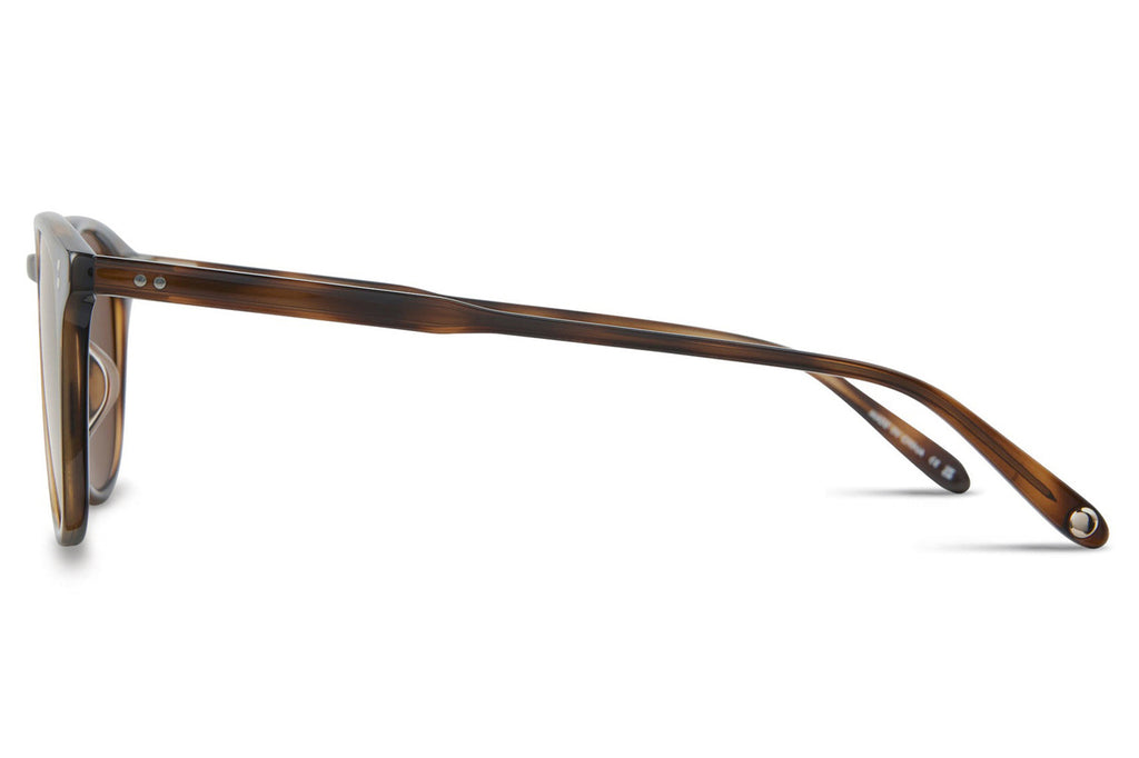 Garrett Leight - Kinney Sunglasses Spotted Brown Shell with Semi-Flat Pure Coffee Polar Lenses