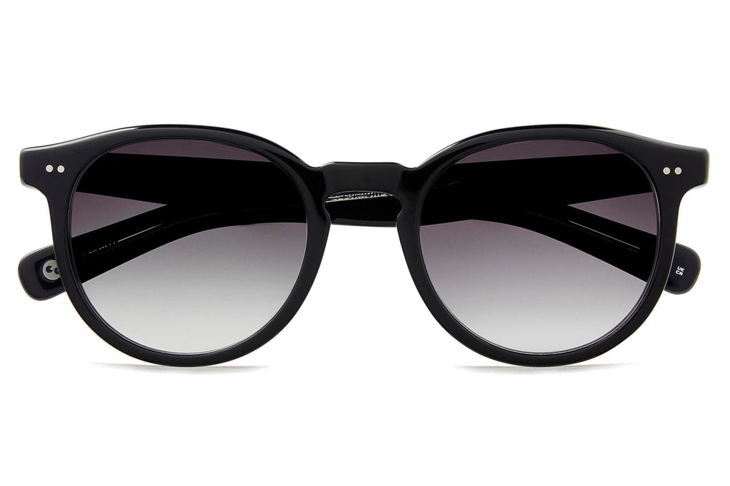 Garrett Leight -Morningside X Sunglasses Black with Waning Moon Gradient Lenses