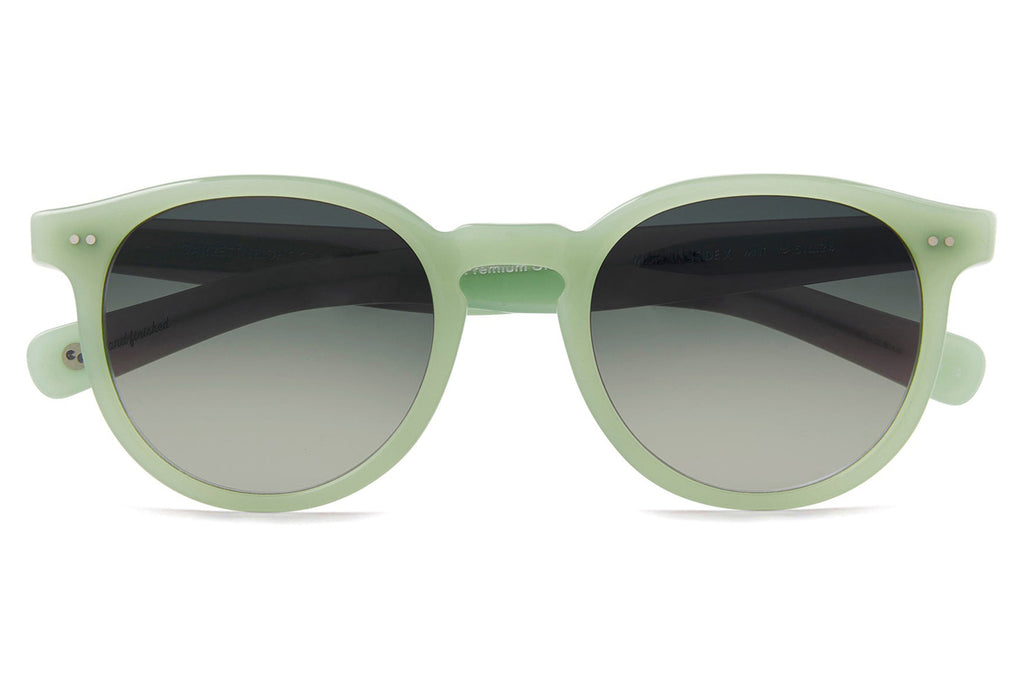 Garrett Leight -Morningside X Sunglasses Mint with Blue Moon Gradient Lenses