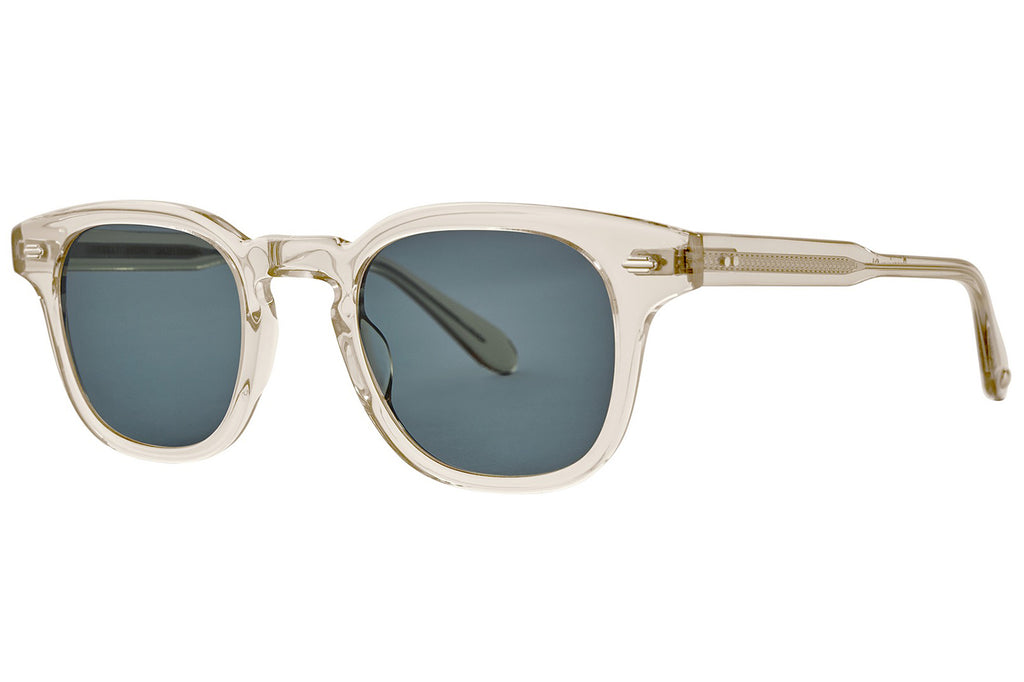 Garrett Leight - Sherwood Sunglasses Champagne with Pure Blue Smoke Lenses