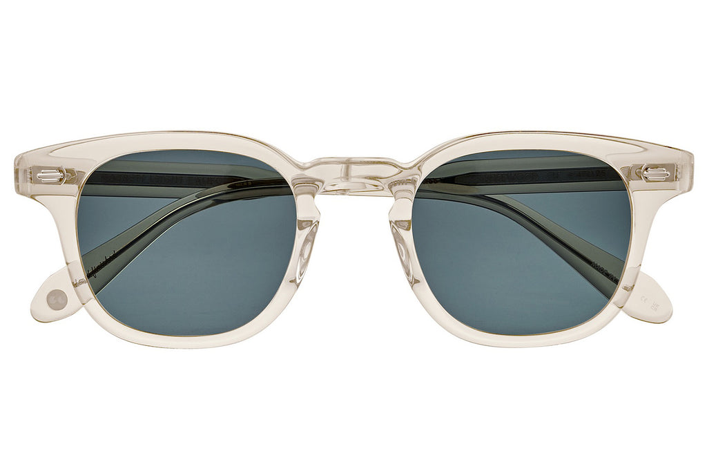 Garrett Leight - Sherwood Sunglasses Champagne with Pure Blue Smoke Lenses