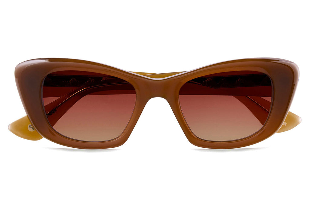 Garrett Leight - Sierra Sunglasses Cocoa with Amaretto Gradient Lenses