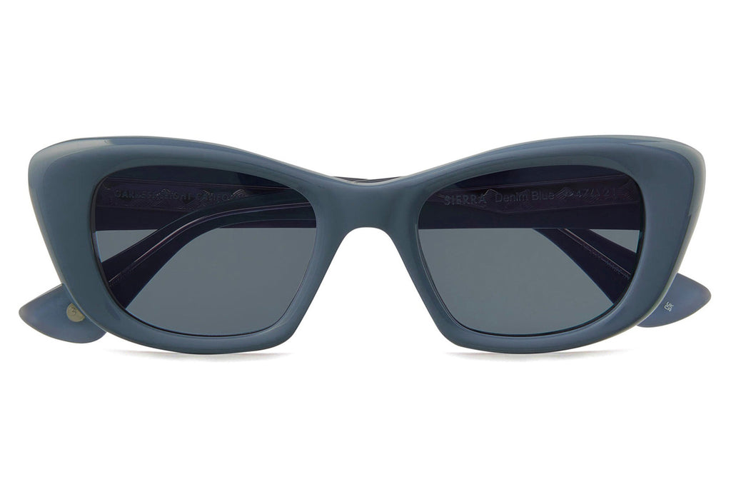 Garrett Leight - Sierra Sunglasses Denim Blue with Blue Smoke Lenses