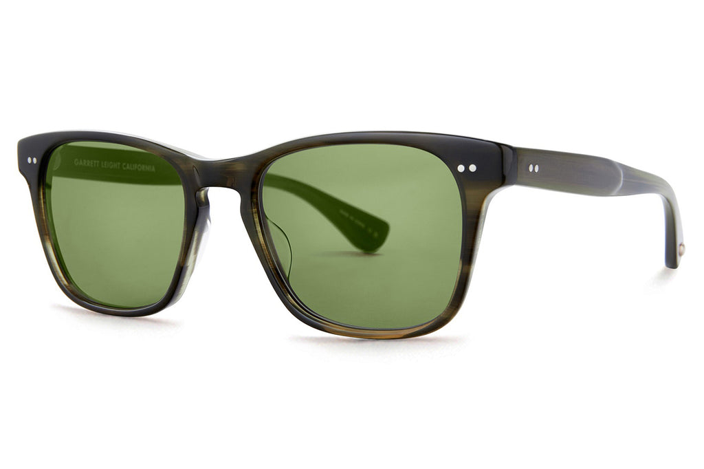 Garrett Leight - Torrey Sunglasses Douglas Fir with Green Lenses