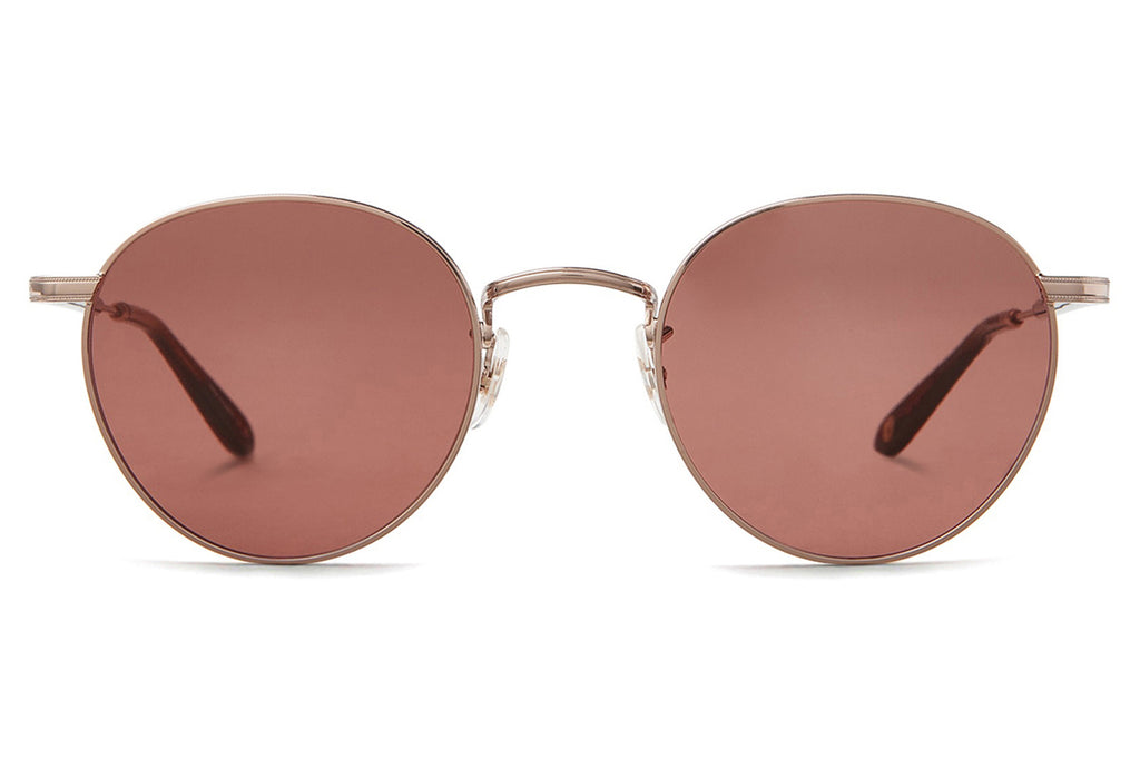 Garrett Leight - Wilson M Sunglasses Copper-Spotted Brown Shell with Semi-Flat Pure Rosewood Lenses