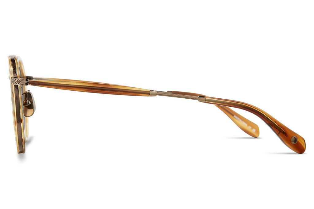 Garrett Leight - Wilson X Sunglasses Demi Blonde-Antique Gold with Semi-Flat Pure Almond Gradient