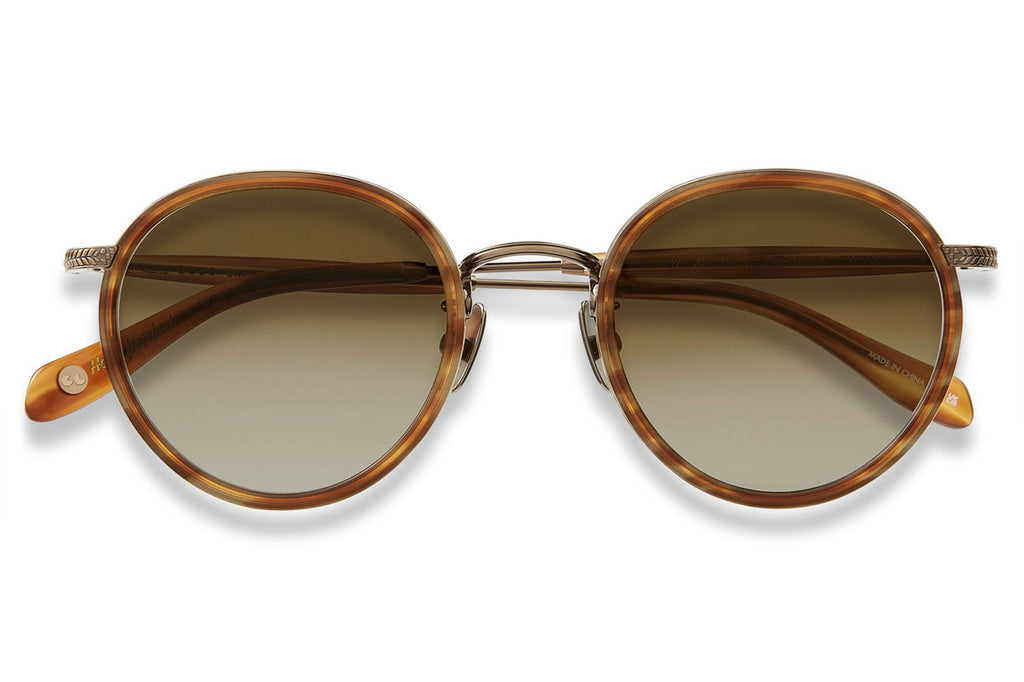 Garrett Leight - Wilson X Sunglasses Demi Blonde-Antique Gold with Semi-Flat Pure Almond Gradient