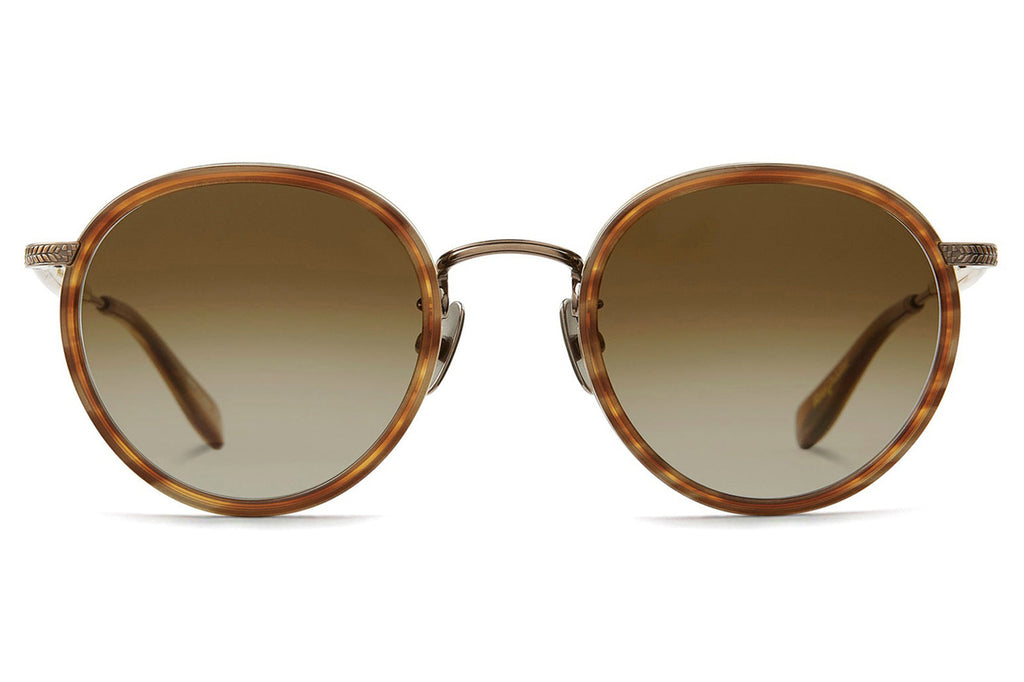 Garrett Leight - Wilson X Sunglasses Demi Blonde-Antique Gold with Semi-Flat Pure Almond Gradient