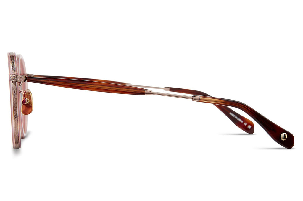 Garrett Leight - Wilson X Sunglasses Desert Rose-Copper with Semi-Flat Pure Rosewood Lenses