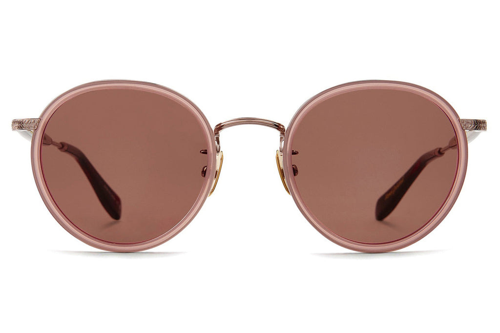 Garrett Leight - Wilson X Sunglasses Desert Rose-Copper with Semi-Flat Pure Rosewood Lenses