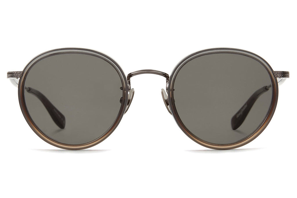 Garrett Leight - Wilson X Sunglasses Sandstone Fade-Gunmetal with Semi-Flat Pure Grey Lenses