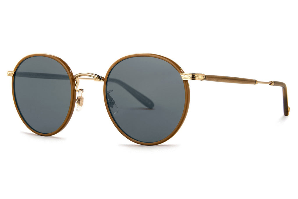 Garrett Leight - Wilson Sunglasses Caramel-Gold with Semi-Flat Pure G15 Lenses