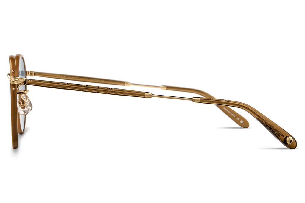 Garrett Leight - Wilson Sunglasses Caramel-Gold with Semi-Flat Pure G15 Lenses