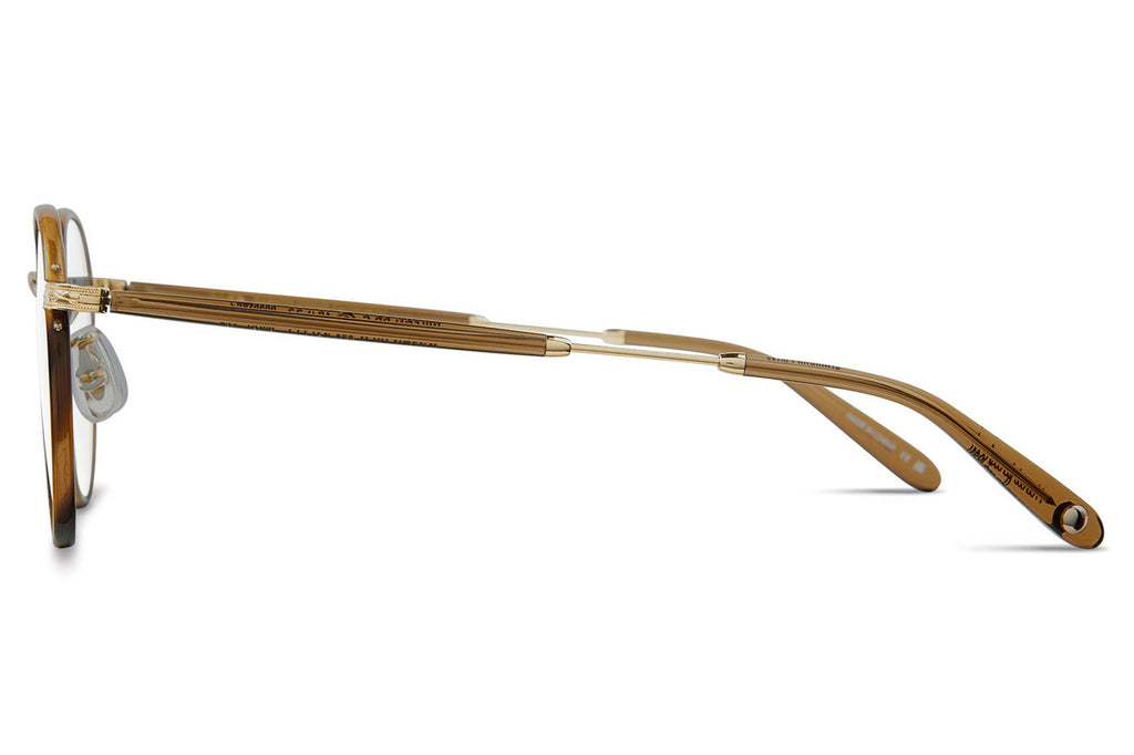 Garrett Leight - Wilson Sunglasses Demi Blonde-Gold with Semi-Flat Pure Blue Lenses