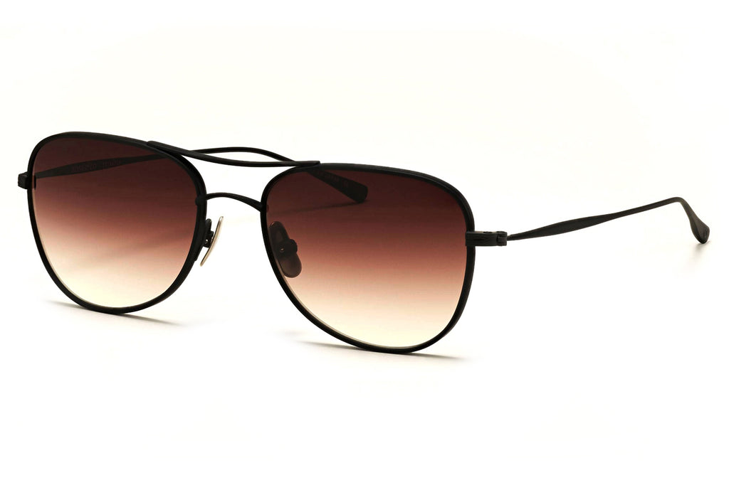 Rose & Co - T1 Sunglasses Jet Black with Beech Gradient Lenses