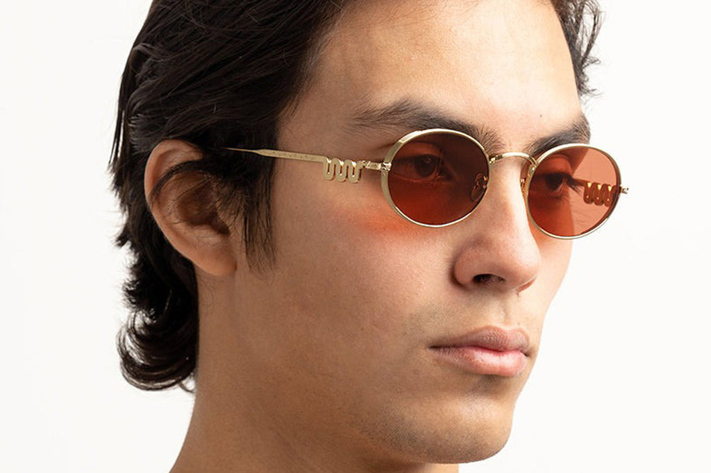 Tejesta® Eyewear - Snake Eyes Sunglasses Yellow Gold Men