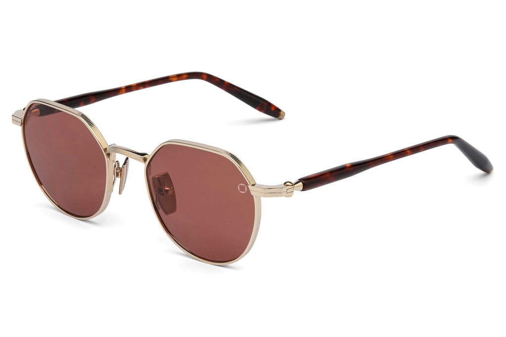 Akoni - Themis Sunglasses 12k Gold & Havana with Brandy Lenses