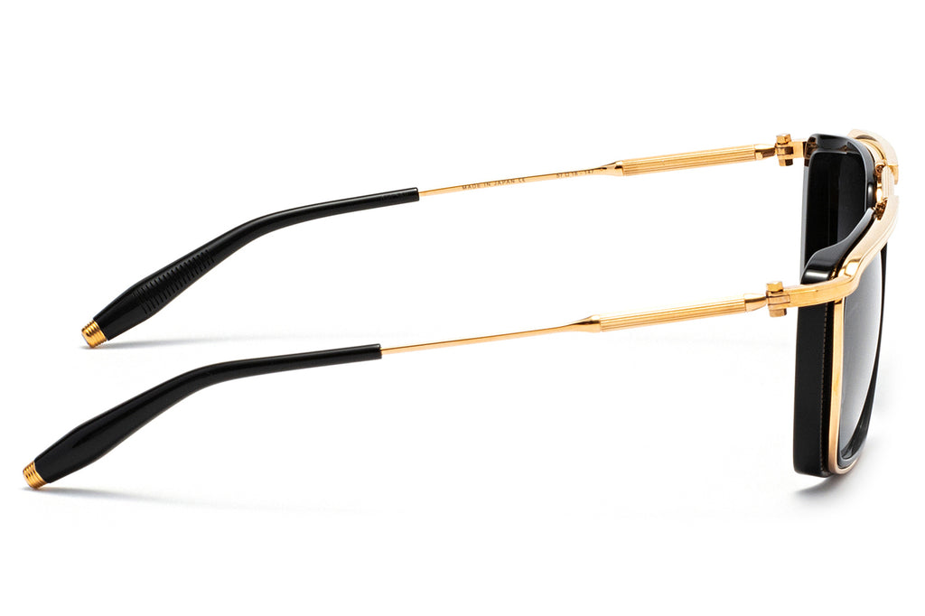 Akoni - Ulysses Sunglasses Gold - Black with Dark Grey Gradient Lenses