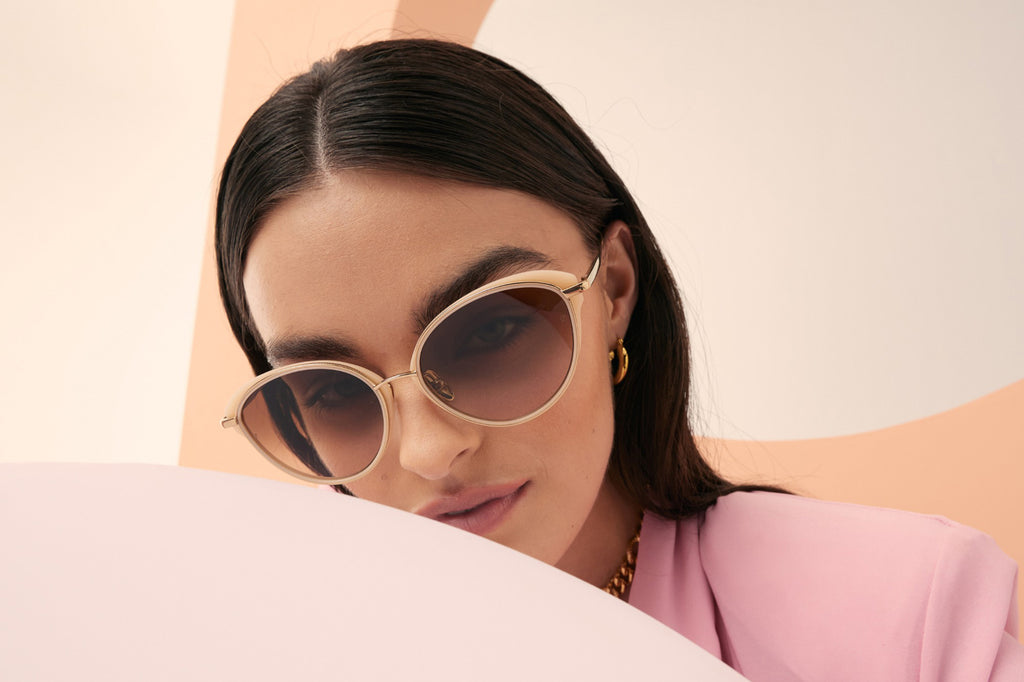 Linda Farrow - Song Sunglasses Peach (C3)